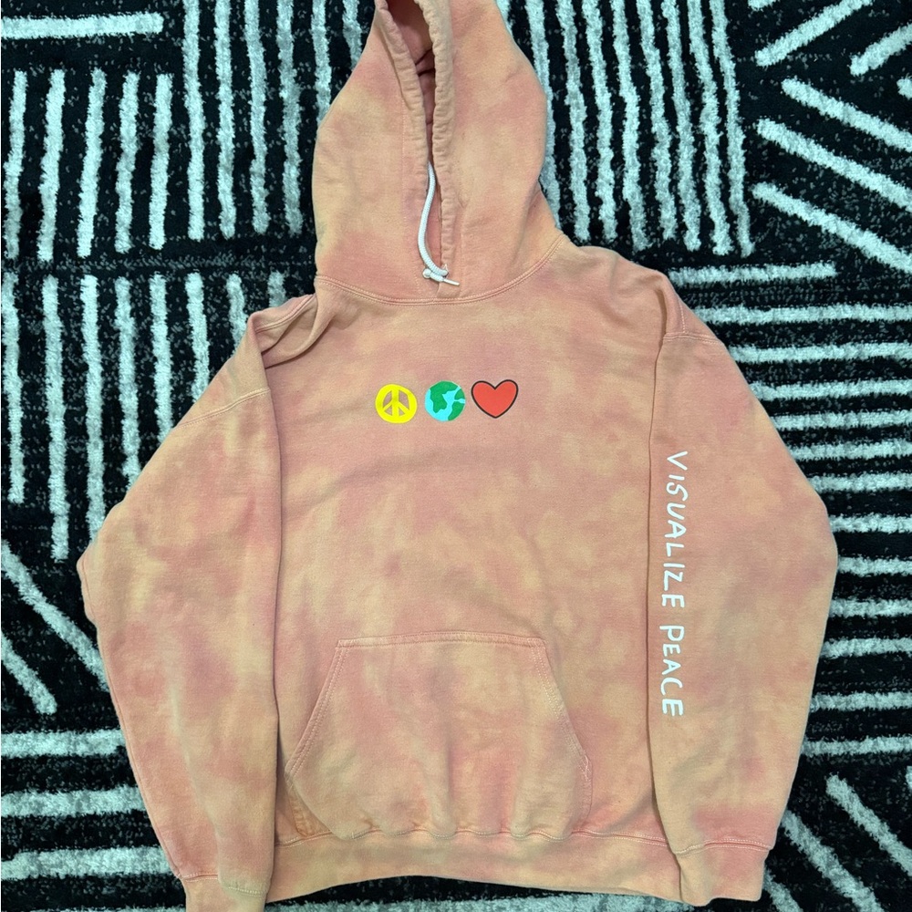 Orange, yellow Tie-Dye Hoodie